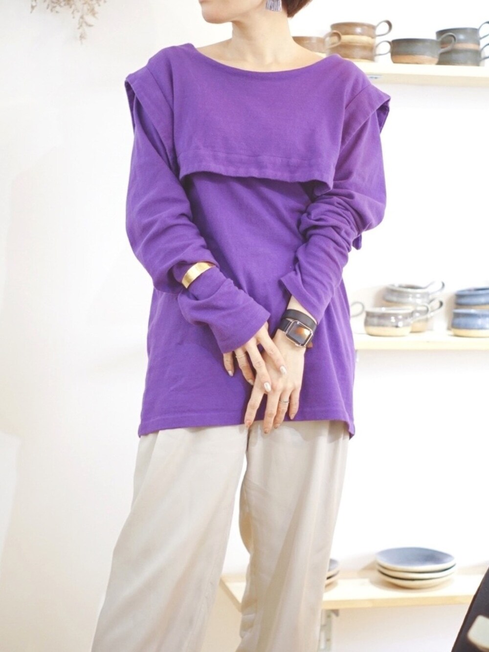 6（ロク）の「＜6(ROKU)＞∴SAILOR COLLAR PULLOVER/カットソー