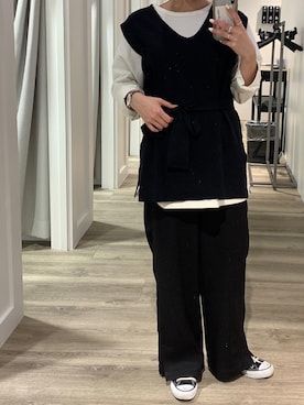 鹿内充栄さん(レディース・162cm)の春コーディネート