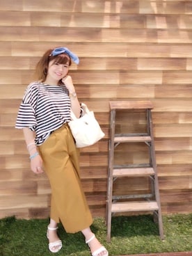 「アイテム（ヘアバンド）」を使った、miss＊さん（レディース・148cm）の夏コーディネート