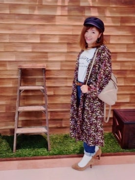 「アイテム（アンサンブル、レッド系）」を使った、miss＊さん（レディース・148cm）の夏コーディネート