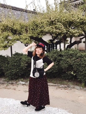 「スカンツ」｜「アイテム（MA-1）」を使った、miss＊さん（レディース・148cm）の秋コーディネート