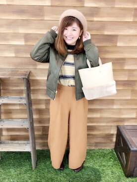 「リバーシブル」｜「アイテム（ブーティ）」を使った、miss＊さん（レディース・148cm）の秋コーディネート