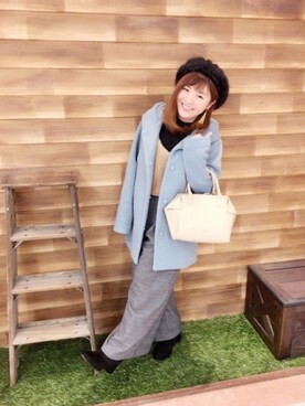 「セットアイテム」｜「アイテム（その他アウター）」を使った、miss＊さん（レディース・148cm）の秋コーディネート
