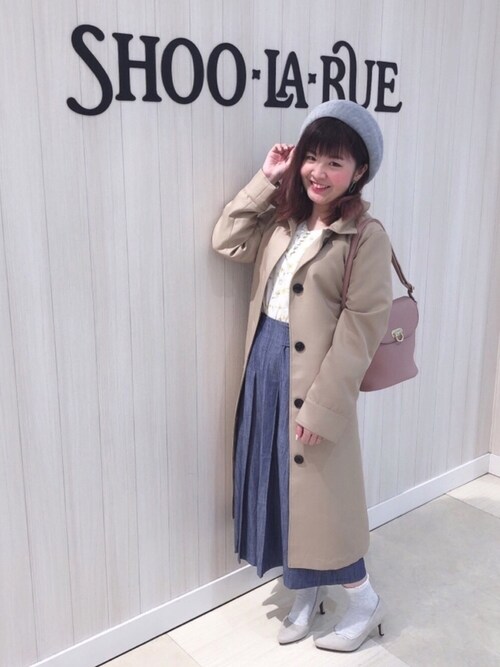 Miss Shoo La Rue Dreskipのステンカラーコートを使ったコーディネート Wear