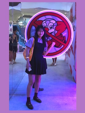 「アイテム（ローファー、グリーン系）」を使った、Qooooさん（レディース・162cm）の秋コーディネート