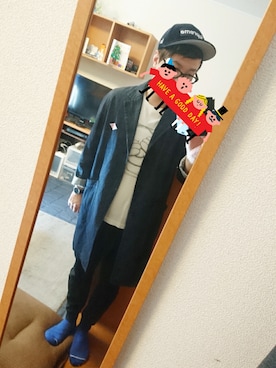 「DANTON（ダントン）のアイテム（デニムジャケット）」を使った、ショウさん（メンズ・168cm）の春コーディネート