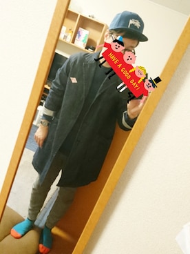 「DANTON（ダントン）のアイテム（デニムジャケット）」を使った、ショウさん（メンズ・168cm）の春コーディネート