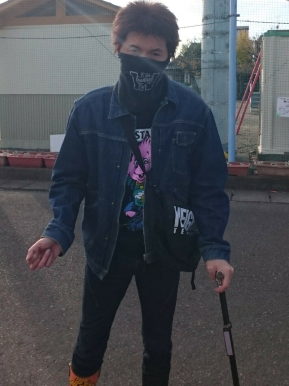 「ウォーキングスタイル」｜「NEIGHBORHOODのデニムジャケット（デニムジャケット、ブルー系）」を使った、🤘hiroyuki🤘さん（メンズ・181cm）の冬コーディネートの1枚目の写真
