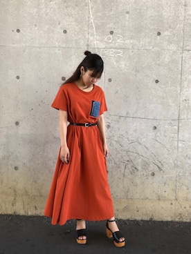 「アイテム（ワンピース/ドレス）」を使った、亜弥香さん（レディース・150cm・10代）の夏コーディネート