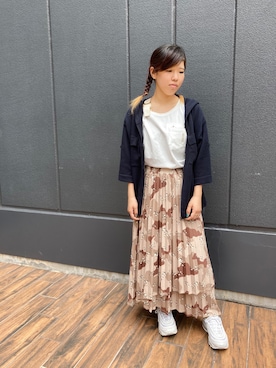 「カモフラージュ柄」｜亜弥香さん（レディース・150cm）の夏コーディネート