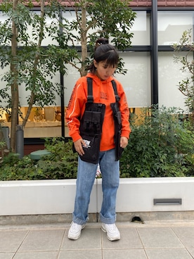 「ベストコーデ」｜「アイテム（パーカー）」を使った、亜弥香さん（レディース・150cm）の秋コーディネート