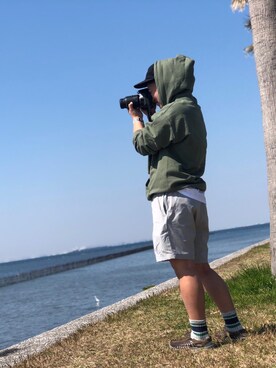 「THE CONVENI（ザ・コンビニ）のアイテム」を使った、okatashiさん（メンズ・156cm）の春コーディネート