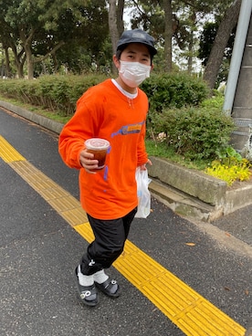 「SunKu（サンク）のアイテム（アクセサリー）」を使った、okatashiさん（メンズ・156cm）の春コーディネート