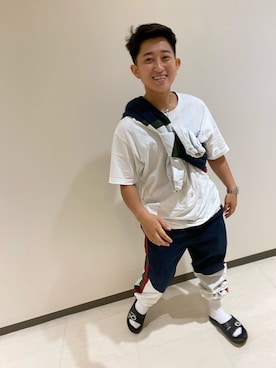 「SunKu（サンク）のアイテム（アクセサリー）」を使った、okatashiさん（メンズ・156cm）の春コーディネート