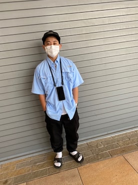 「SunKu（サンク）のアイテム（アクセサリー）」を使った、okatashiさん（メンズ・156cm）の春コーディネート