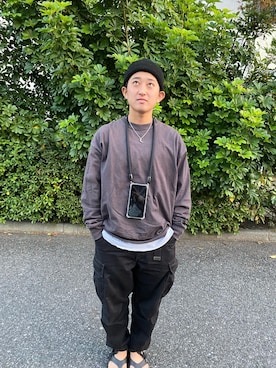 「SunKu（サンク）のアイテム（アクセサリー）」を使った、okatashiさん（メンズ・156cm）の秋コーディネート