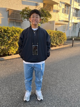 「SunKu（サンク）のアイテム（アクセサリー）」を使った、okatashiさん（メンズ・156cm）の冬コーディネート