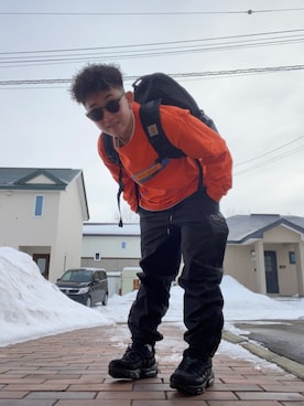 「SunKu（サンク）のアイテム（アクセサリー）」を使った、okatashiさん（メンズ・156cm）の冬コーディネート