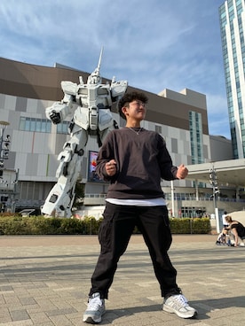 「SunKu（サンク）のアイテム（アクセサリー）」を使った、okatashiさん（メンズ・156cm）の春コーディネート