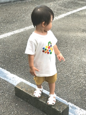 「はらぺこあおむし」｜Ren10Hinaさん（キッズ・80cm）の夏コーディネート