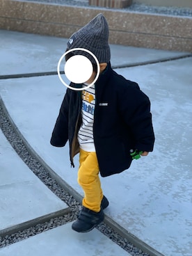 「ZARA KIDS」｜「アイテム（ブルゾン）」を使った、Ren10Hinaさん（キッズ・80cm）の冬コーディネート