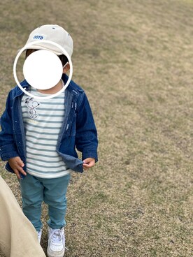 「BUDDY Lee（バディーリー）のアイテム（トップス）」を使った、Ren10Hinaさん（キッズ・90cm）の春コーディネート