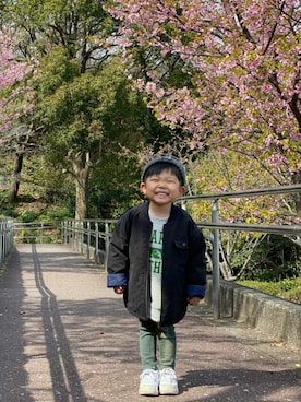 Ren10Hinaさん（キッズ・90cm）の冬コーディネート