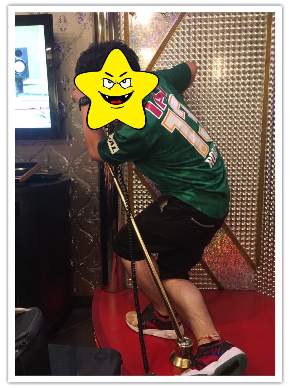 「清水エスパルス、ユニフォーム、プーマ、六反勇治、ススキノ、札幌、勝ちたかった」｜「BOUNTY HUNTERのアイテム（パンツ、ブラック系）」を使った、翔顕さん（メンズ・172cm）の夏コーディネートの1枚目の写真