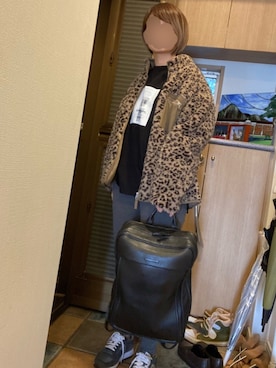 「Right-on（ライトオン）のアイテム（スウェットパンツ）」を使った、ふじくろさん（レディース・154cm）の冬コーディネート
