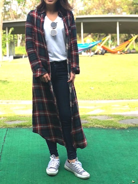 「panaji（パナジ）のアイテム」を使った、YUKO MISHIMAさん（レディース・162cm）の秋コーディネート
