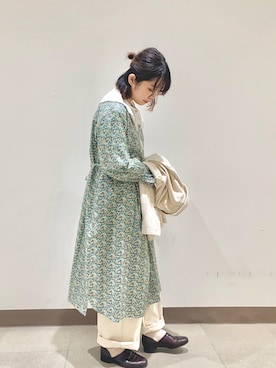 「POU DOU DOU（プードゥドゥ）のアイテム（ブルゾン）」を使った、かわかみさん（レディース・154cm）の冬コーディネート