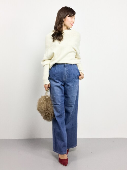 IENA（イエナ）の「AQUA リブヨーク プルオーバー◇（ニット/セーター  