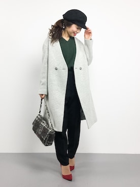 RINAさん（レディース・160cm）の冬コーディネート