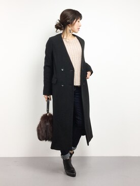 RINAさん(レディース・160cm)の冬コーディネート