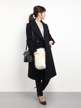 RINAさん(レディース・160cm)の冬コーディネート
