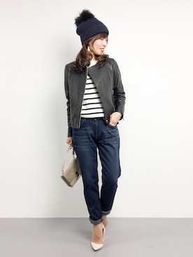 RINAさん（レディース・160cm）の冬コーディネート