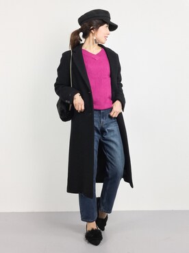 RINAさん(レディース・160cm)の冬コーディネート