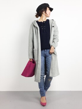 RINAさん（レディース・160cm）の冬コーディネート