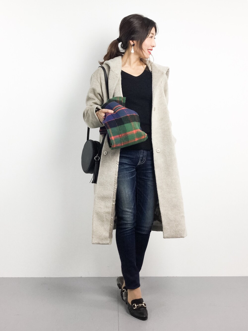 plage（プラージュ）の「Alpaca シャギー フードコート