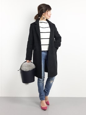 RINAさん(レディース・160cm)の冬コーディネート