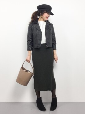 RINAさん（レディース・160cm）の冬コーディネート