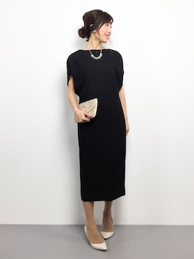 「Accessorize（アクセサライズ）のアイテム（クラッチバッグ）」を使った、RINAさん（レディース・160cm）の冬コーディネート