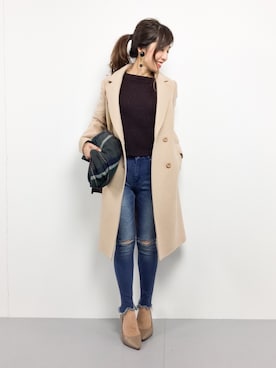 RINAさん（レディース・156cm）の冬コーディネート