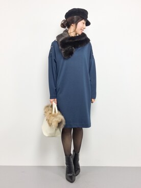 RINAさん(レディース・160cm)の冬コーディネート