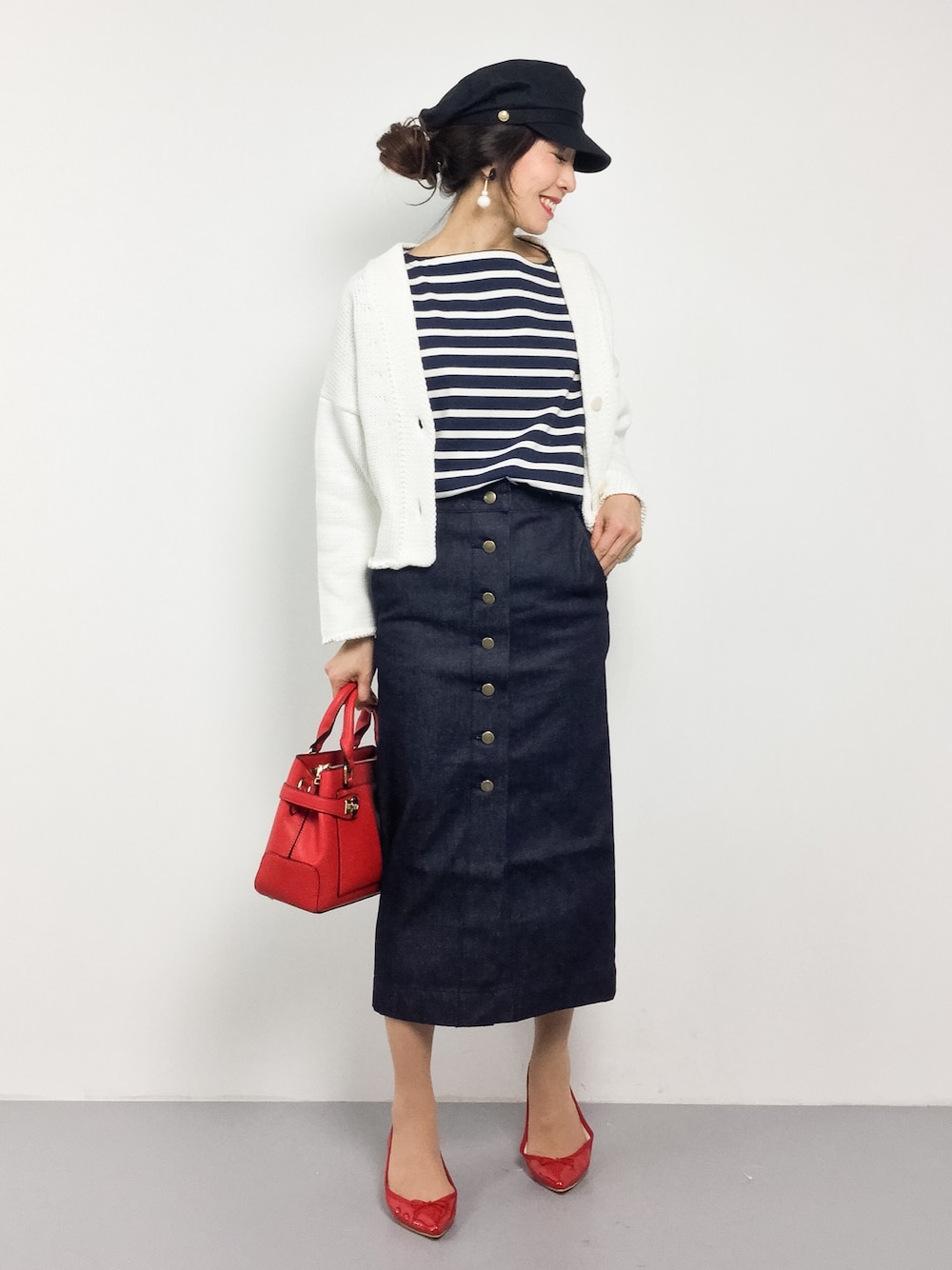 TODAYFUL（トゥデイフル）の「ボタンダウンDENIMスカート（デニム  