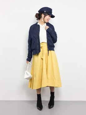 RINAさん（レディース・160cm）の冬コーディネート