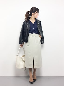 RINAさん(レディース・160cm)の冬コーディネート