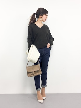 RINAさん（レディース・160cm）の冬コーディネート