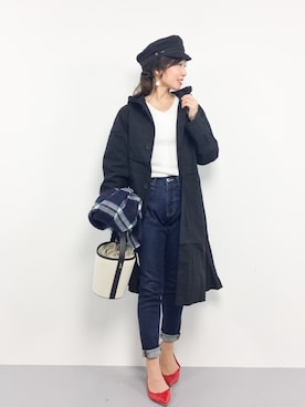 RINAさん(レディース・160cm)の冬コーディネート