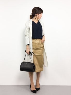 RINAさん(レディース・160cm)の冬コーディネート